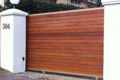 Wooden driveway gate-wooden sliding gate-Glenwood-12