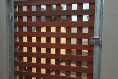 WOODEN PED GATE -lattice design gate-13