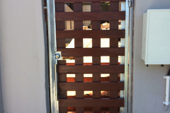 WOODEN PED GATE -lattice design gate-14
