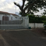 Steel Palisade Gate And Motor Installation