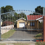 Steel Sliding Gate With Spikes