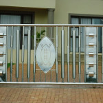 Stainless Steel Sliding Gate Installation With Unique Design