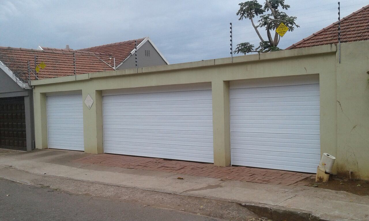 Aluzinc Double And Single Slatted Doors In White