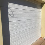Aluzinc Slatted White Single Garage Door