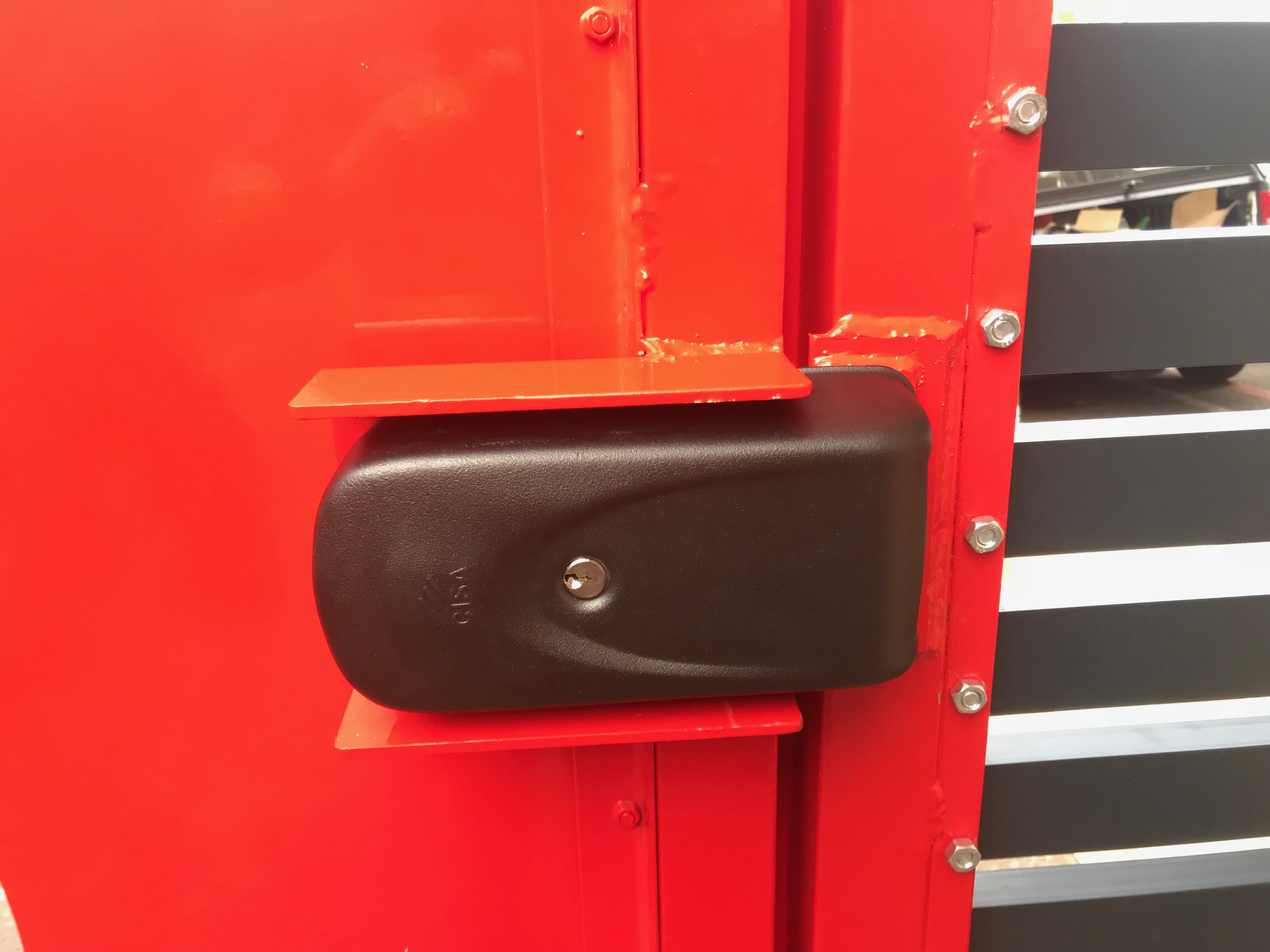 Cisa electric lock, driveway gate lock